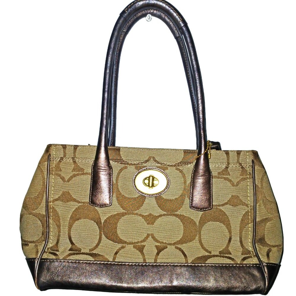 Coach Designer Signature Tote Handbag